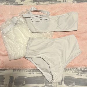 Three piece bridal bathing suit set 💖👰🏼‍♀️